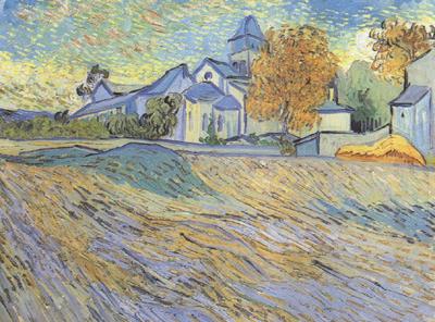 View of the Church of Saint-Paul de-Mausole (nn04), Vincent Van Gogh